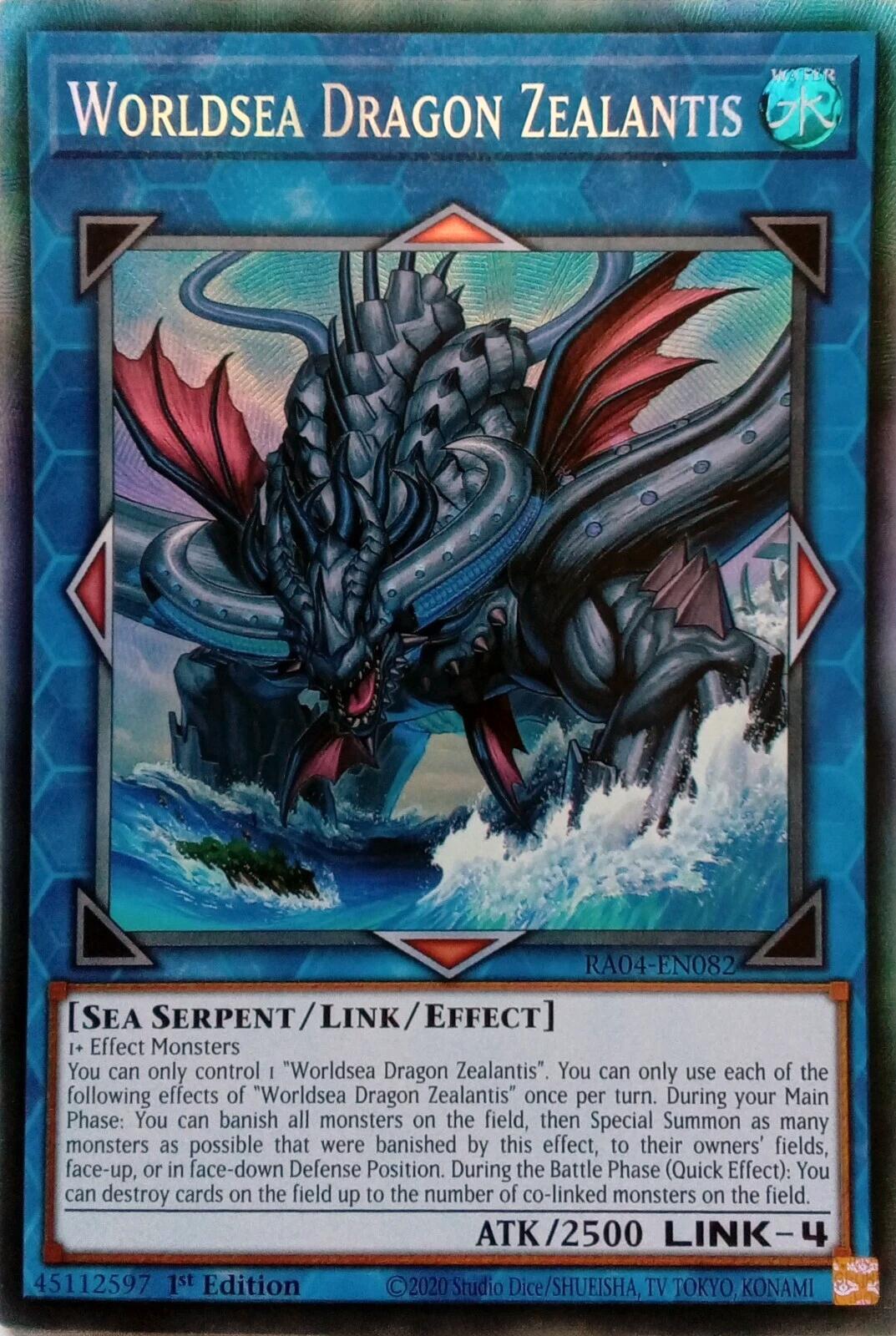 Worldsea Dragon Zealantis [RA04-EN082] Prismatic Collector's Rare | Gear Gaming Fayetteville