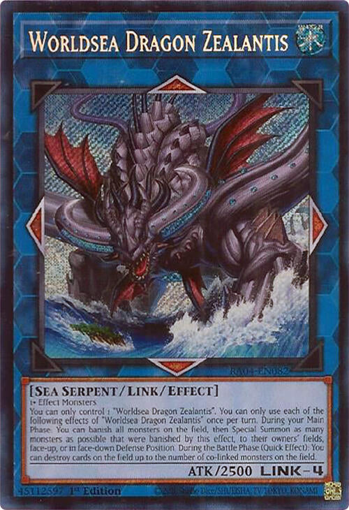Worldsea Dragon Zealantis [RA04-EN082] Secret Rare | Gear Gaming Fayetteville