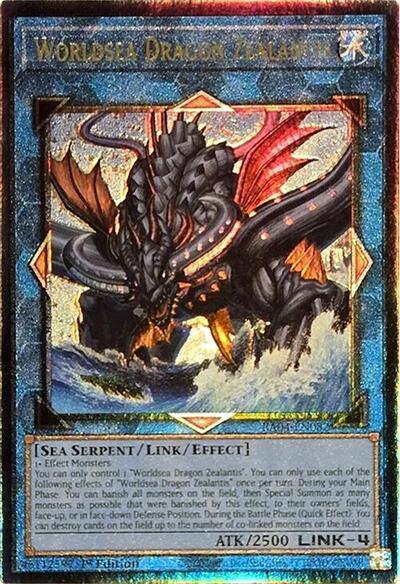 Worldsea Dragon Zealantis [RA04-EN082] Prismatic Ultimate Rare | Gear Gaming Fayetteville