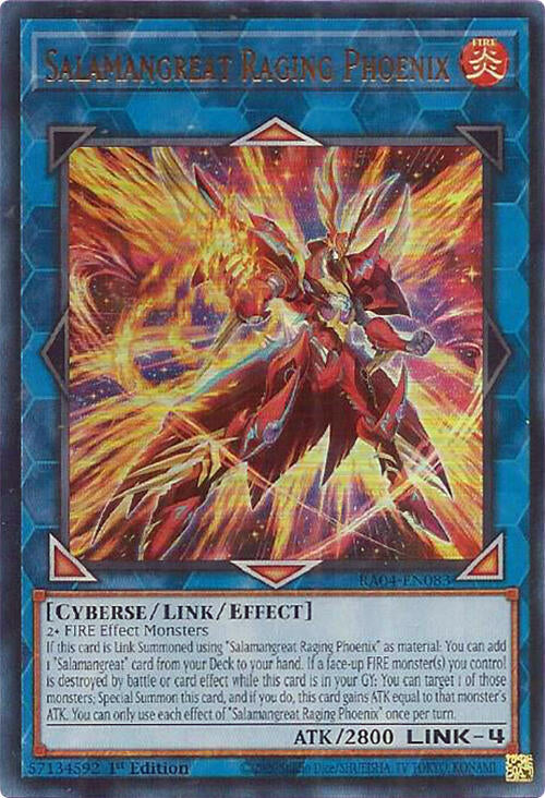 Salamangreat Raging Phoenix [RA04-EN083] Ultra Rare | Gear Gaming Fayetteville