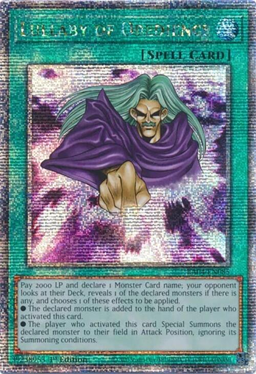Lullaby of Obedience [RA04-EN085] Quarter Century Secret Rare | Gear Gaming Fayetteville