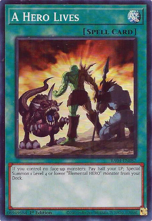 A Hero Lives [RA04-EN087] Super Rare | Gear Gaming Fayetteville