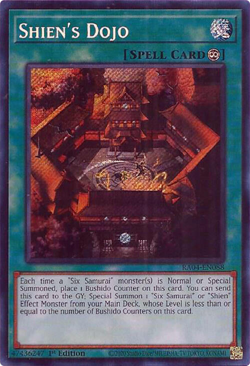 Shien's Dojo [RA04-EN088] Secret Rare | Gear Gaming Fayetteville