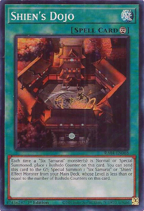 Shien's Dojo [RA04-EN088] Super Rare | Gear Gaming Fayetteville