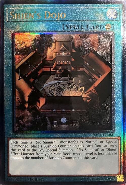 Shien's Dojo [RA04-EN088] Prismatic Ultimate Rare | Gear Gaming Fayetteville