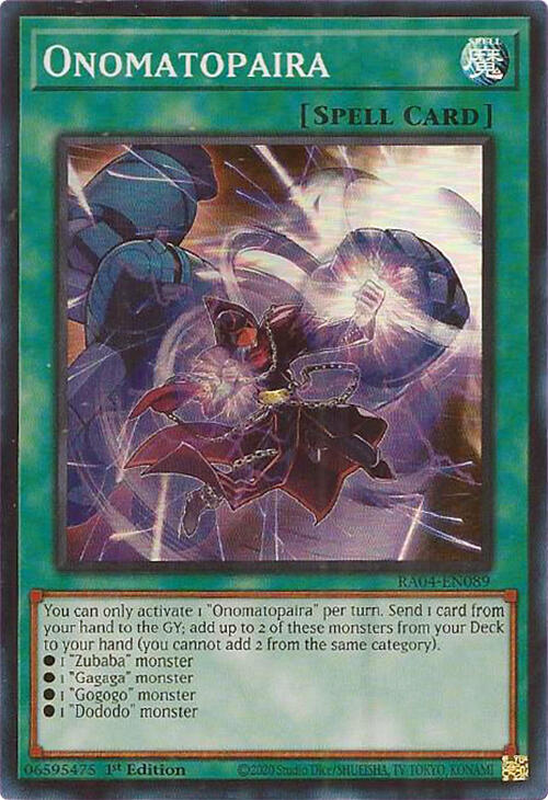 Onomatopaira [RA04-EN089] Super Rare | Gear Gaming Fayetteville