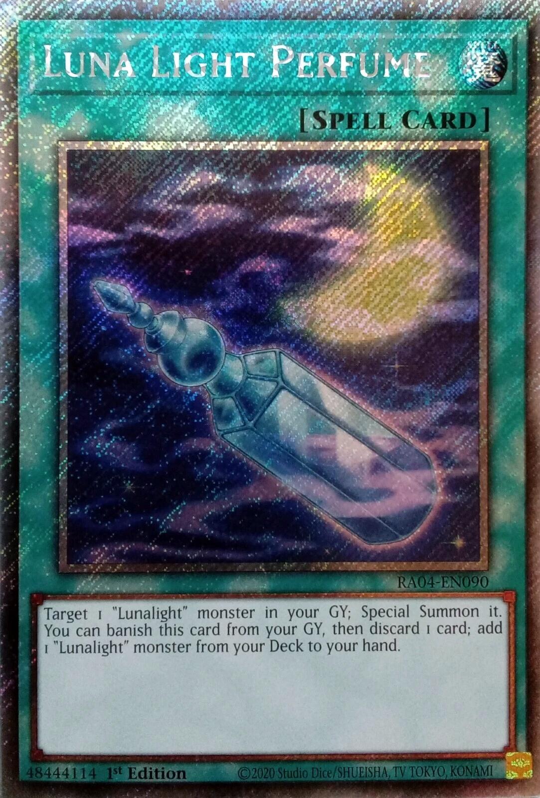 Luna Light Perfume [RA04-EN090] Platinum Secret Rare | Gear Gaming Fayetteville