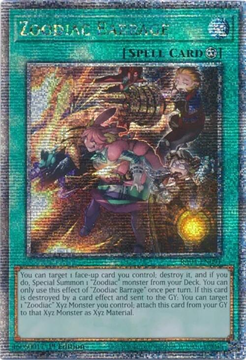 Zoodiac Barrage [RA04-EN091] Quarter Century Secret Rare | Gear Gaming Fayetteville