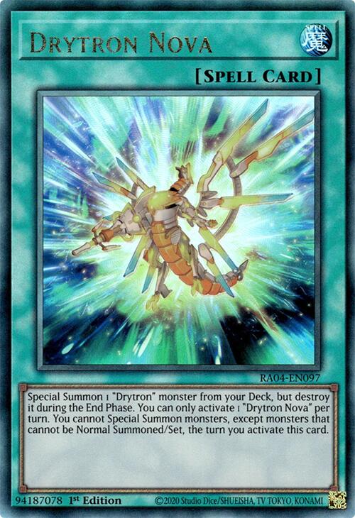Drytron Nova [RA04-EN097] Prismatic Ultimate Rare | Gear Gaming Fayetteville