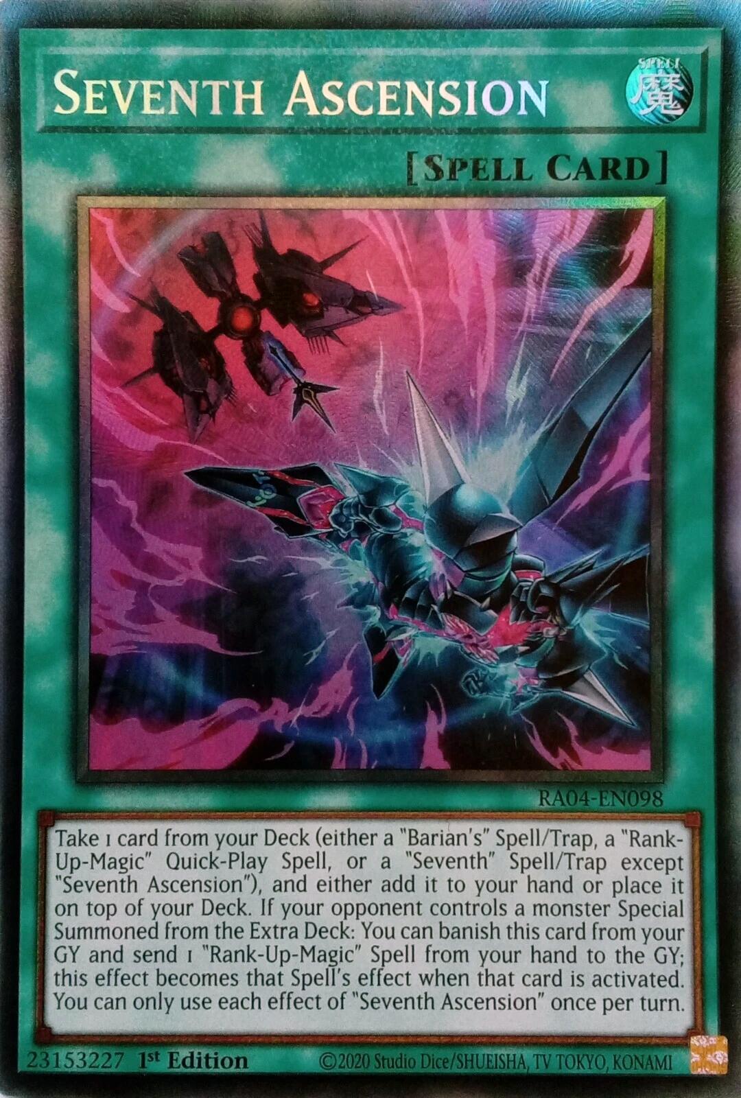 Seventh Ascension [RA04-EN098] Prismatic Collector's Rare | Gear Gaming Fayetteville