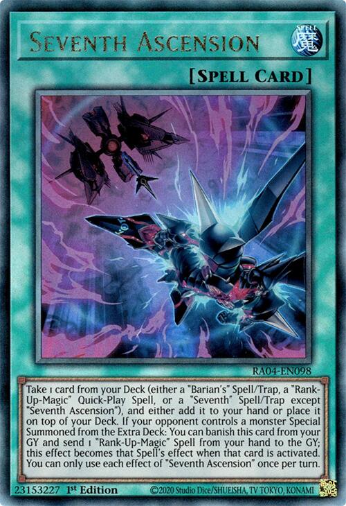 Seventh Ascension [RA04-EN098] Prismatic Ultimate Rare | Gear Gaming Fayetteville