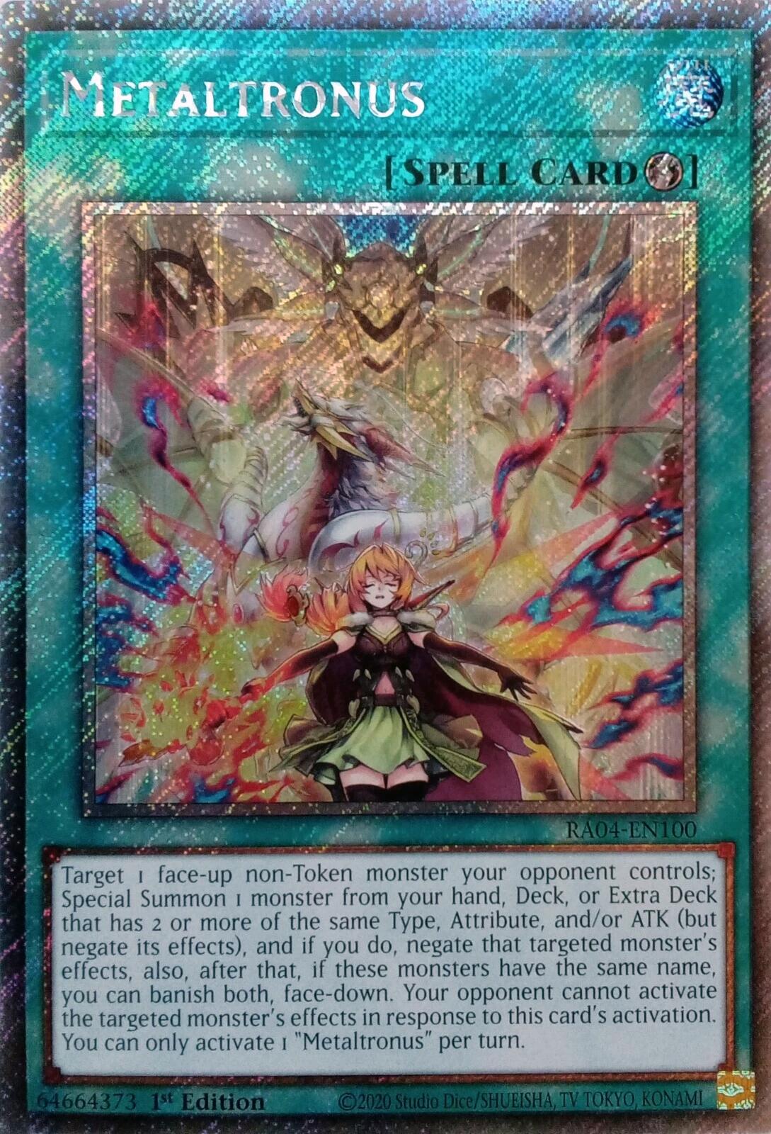 Metaltronus [RA04-EN100] Platinum Secret Rare | Gear Gaming Fayetteville