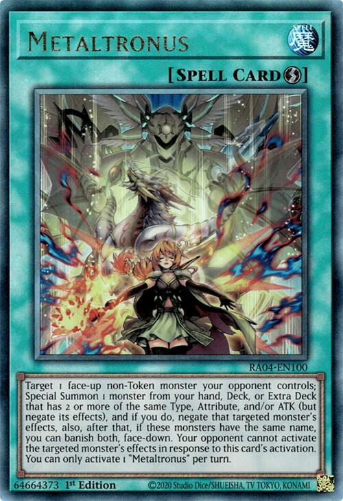 Metaltronus [RA04-EN100] Prismatic Ultimate Rare | Gear Gaming Fayetteville