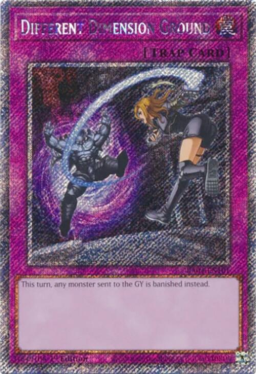 Different Dimension Ground [RA04-EN101] Platinum Secret Rare | Gear Gaming Fayetteville