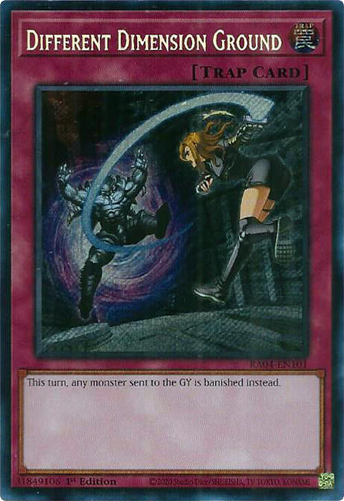 Different Dimension Ground [RA04-EN101] Secret Rare | Gear Gaming Fayetteville