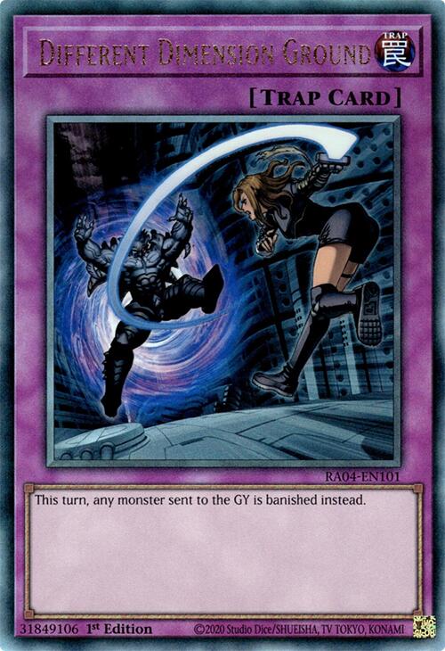 Different Dimension Ground [RA04-EN101] Prismatic Ultimate Rare | Gear Gaming Fayetteville