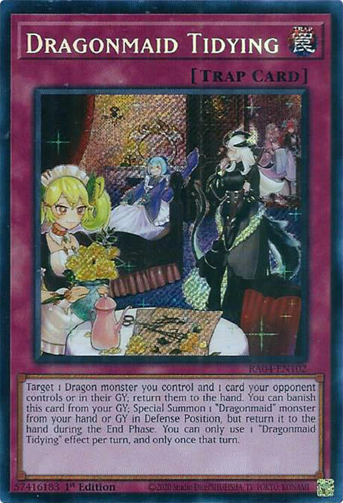 Dragonmaid Tidying [RA04-EN102] Secret Rare | Gear Gaming Fayetteville