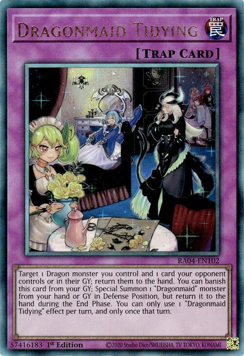 Dragonmaid Tidying [RA04-EN102] Prismatic Ultimate Rare | Gear Gaming Fayetteville