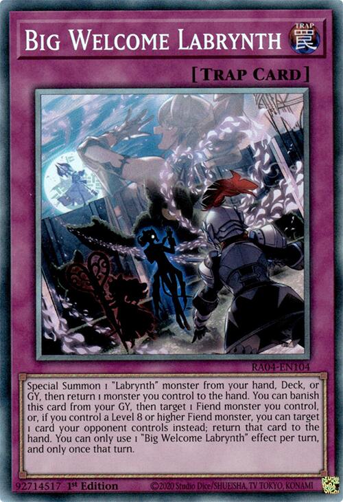 Big Welcome Labrynth [RA04-EN104] Prismatic Collector's Rare | Gear Gaming Fayetteville