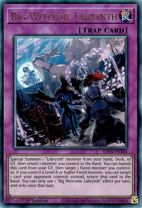 Big Welcome Labrynth [RA04-EN104] Prismatic Ultimate Rare | Gear Gaming Fayetteville