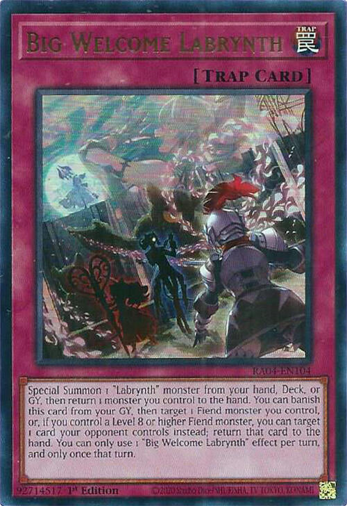Big Welcome Labrynth [RA04-EN104] Ultra Rare | Gear Gaming Fayetteville