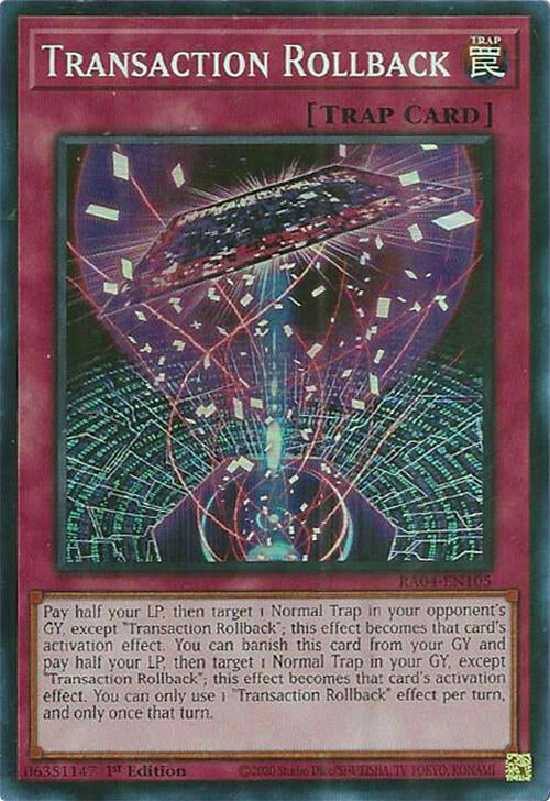 Transaction Rollback [RA04-EN105] Super Rare | Gear Gaming Fayetteville