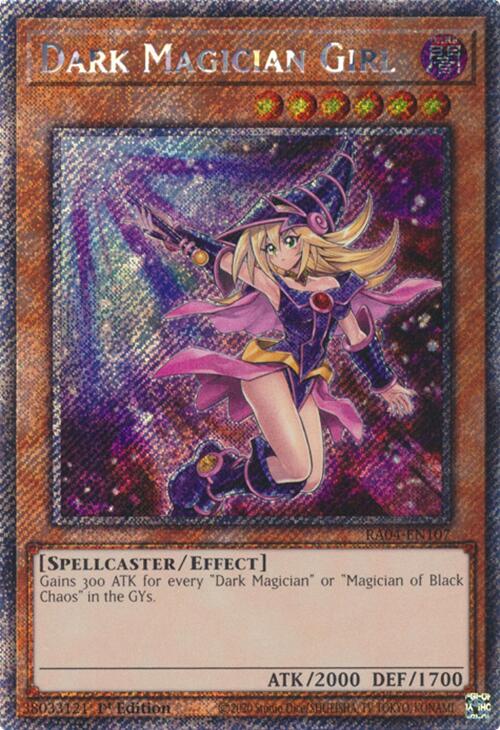 Dark Magician Girl (7th Art) [RA04-EN107] Platinum Secret Rare | Gear Gaming Fayetteville