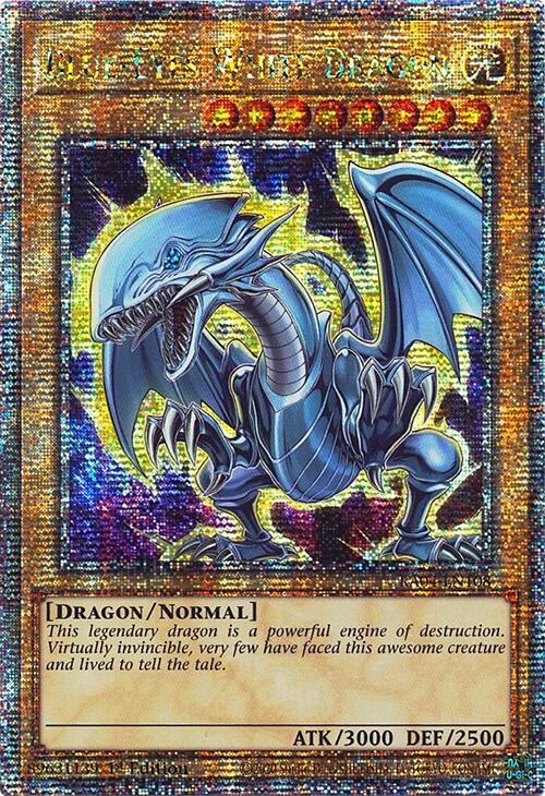 Blue-Eyes White Dragon (7th Art) [RA04-EN108] Quarter Century Secret Rare | Gear Gaming Fayetteville