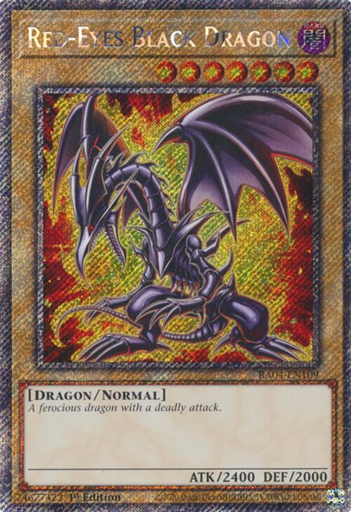 Red-Eyes Black Dragon (7th Art) [RA04-EN109] Platinum Secret Rare | Gear Gaming Fayetteville