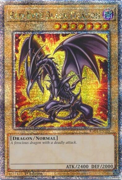 Red-Eyes Black Dragon (7th Art) [RA04-EN109] Quarter Century Secret Rare | Gear Gaming Fayetteville