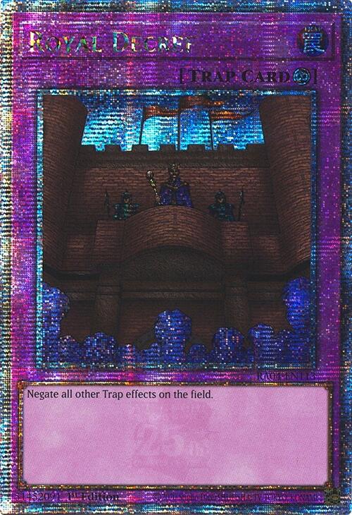 Royal Decree [RA04-EN113] Quarter Century Secret Rare | Gear Gaming Fayetteville