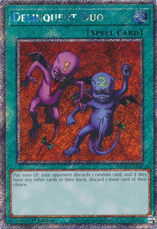 Delinquent Duo [RA04-EN114] Platinum Secret Rare | Gear Gaming Fayetteville