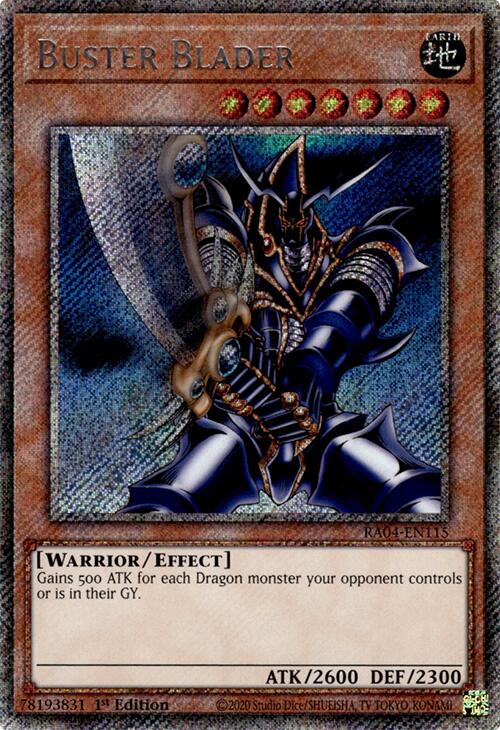 Buster Blader [RA04-EN115] Platinum Secret Rare | Gear Gaming Fayetteville