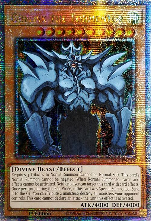Obelisk the Tormentor [RA04-EN116] Quarter Century Secret Rare | Gear Gaming Fayetteville