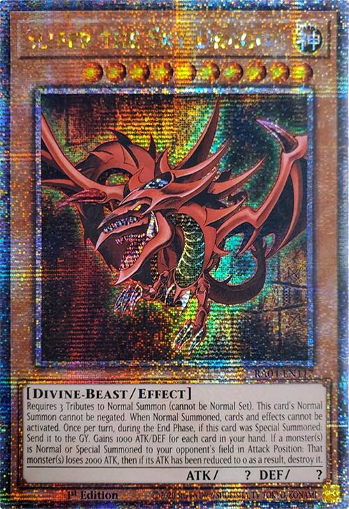 Slifer the Sky Dragon [RA04-EN117] Quarter Century Secret Rare | Gear Gaming Fayetteville