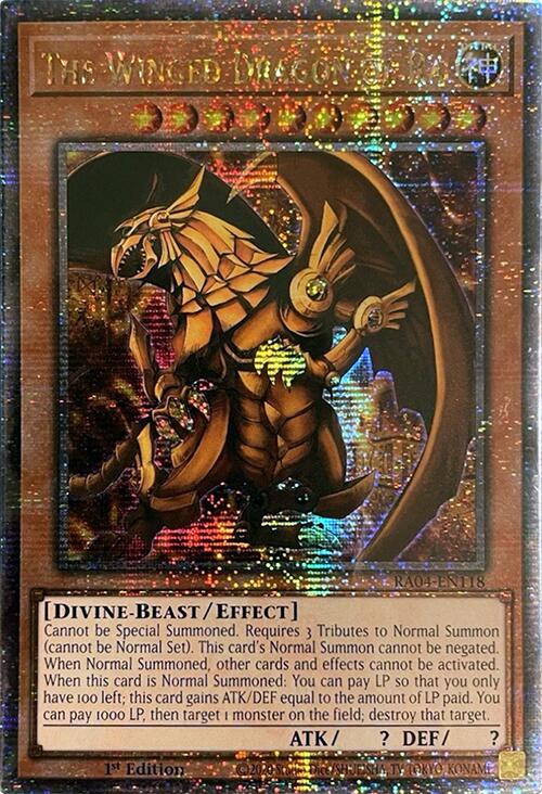 The Winged Dragon of Ra [RA04-EN118] Quarter Century Secret Rare | Gear Gaming Fayetteville