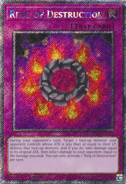 Ring of Destruction [RA04-EN119] Platinum Secret Rare | Gear Gaming Fayetteville