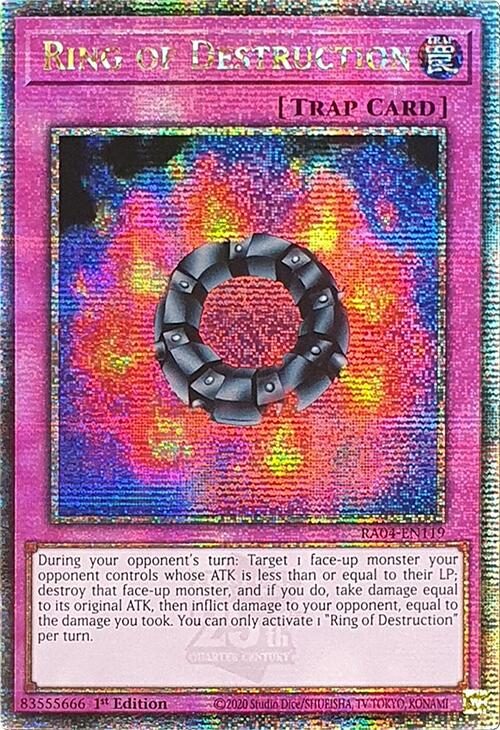 Ring of Destruction [RA04-EN119] Quarter Century Secret Rare | Gear Gaming Fayetteville