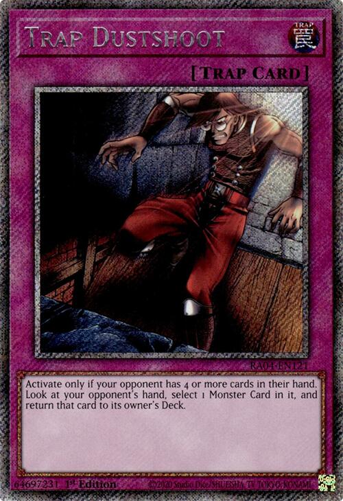 Trap Dustshoot [RA04-EN121] Platinum Secret Rare | Gear Gaming Fayetteville