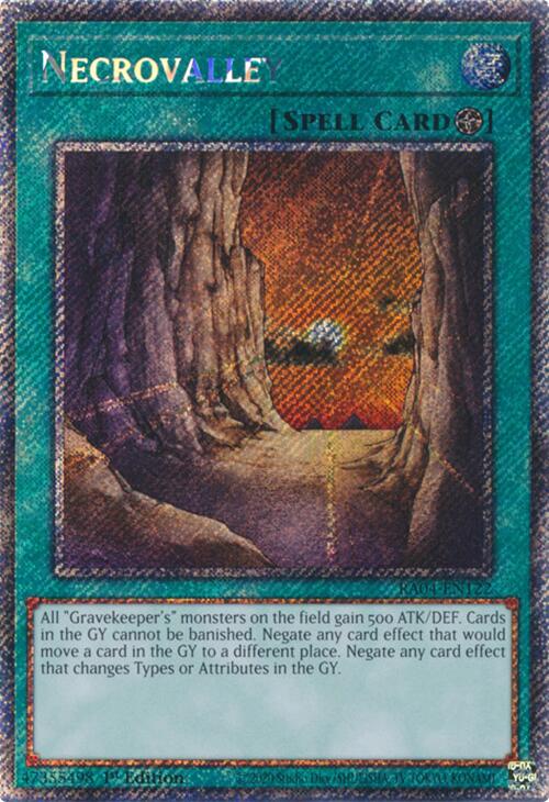 Necrovalley [RA04-EN122] Platinum Secret Rare | Gear Gaming Fayetteville