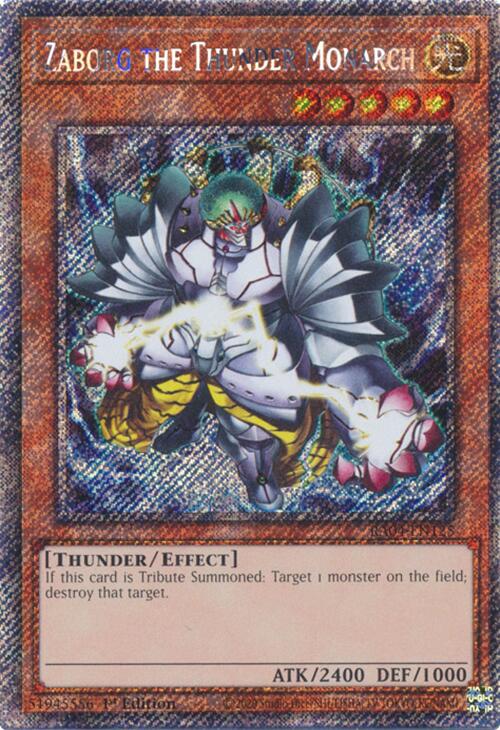 Zaborg the Thunder Monarch [RA04-EN125] Platinum Secret Rare | Gear Gaming Fayetteville