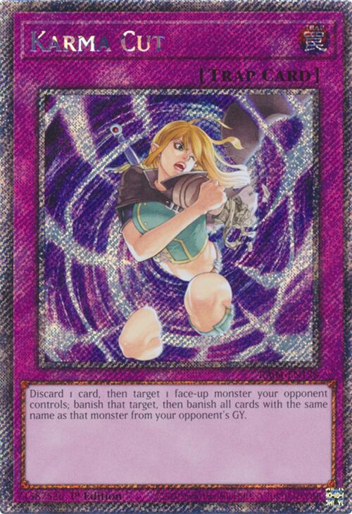 Karma Cut [RA04-EN128] Platinum Secret Rare | Gear Gaming Fayetteville