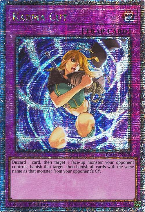 Karma Cut [RA04-EN128] Quarter Century Secret Rare | Gear Gaming Fayetteville