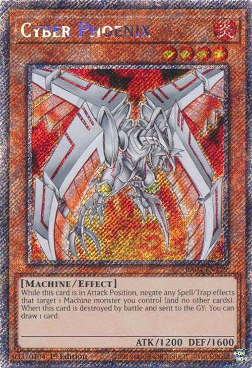 Cyber Phoenix [RA04-EN129] Platinum Secret Rare | Gear Gaming Fayetteville