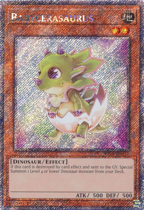 Babycerasaurus [RA04-EN131] Platinum Secret Rare | Gear Gaming Fayetteville