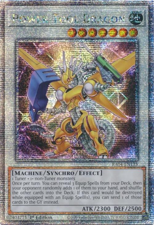 Power Tool Dragon [RA04-EN135] Quarter Century Secret Rare | Gear Gaming Fayetteville