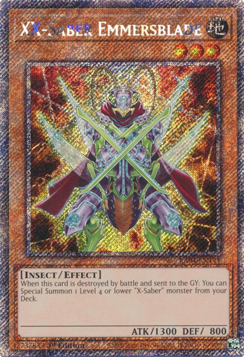 XX-Saber Emmersblade [RA04-EN141] Platinum Secret Rare | Gear Gaming Fayetteville