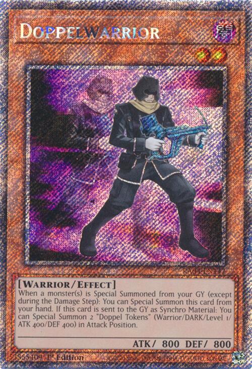 Doppelwarrior [RA04-EN147] Platinum Secret Rare | Gear Gaming Fayetteville