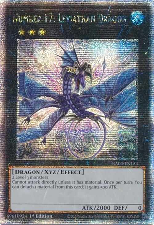 Number 17: Leviathan Dragon [RA04-EN154] Quarter Century Secret Rare | Gear Gaming Fayetteville