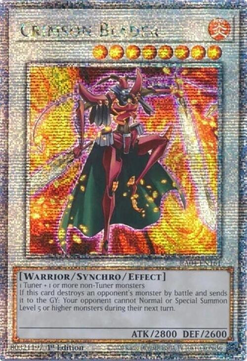 Crimson Blader [RA04-EN161] Quarter Century Secret Rare | Gear Gaming Fayetteville